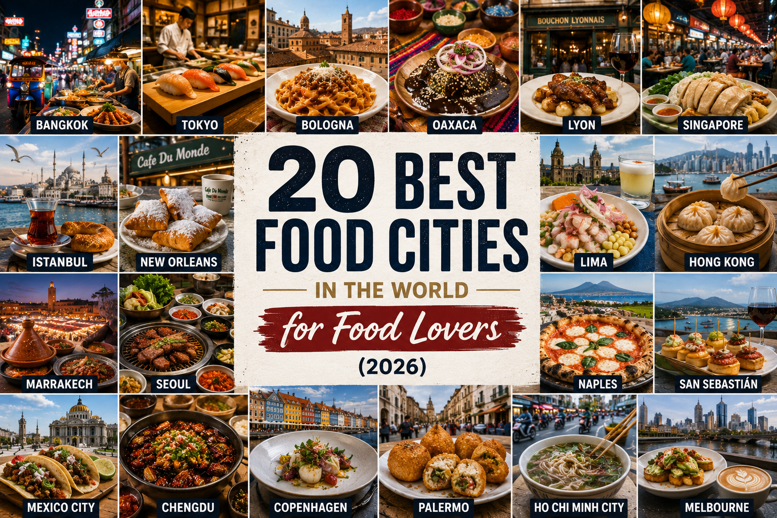 20 Best Food Cities in the World for Food Lovers (2026)