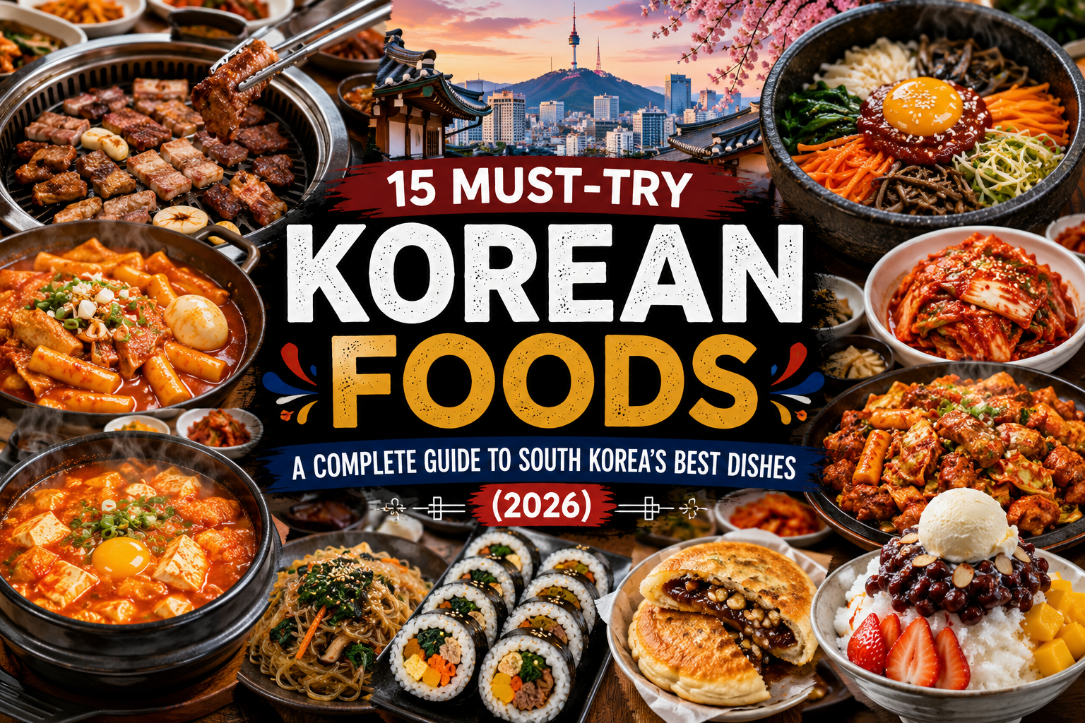 🇰🇷 15 Must-Try Korean Foods: A Complete Guide to South Korea’s Best Dishes (2026)