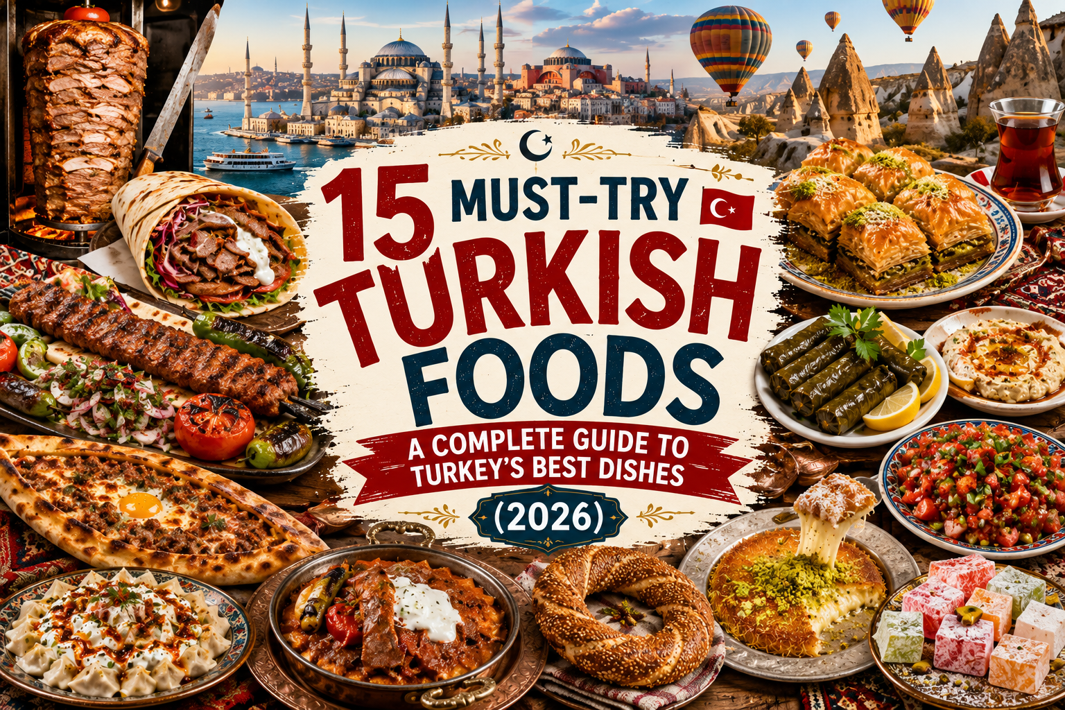 🇹🇷 15 Must-Try Turkish Foods: A Complete Guide to Turkey’s Best Dishes (2026)