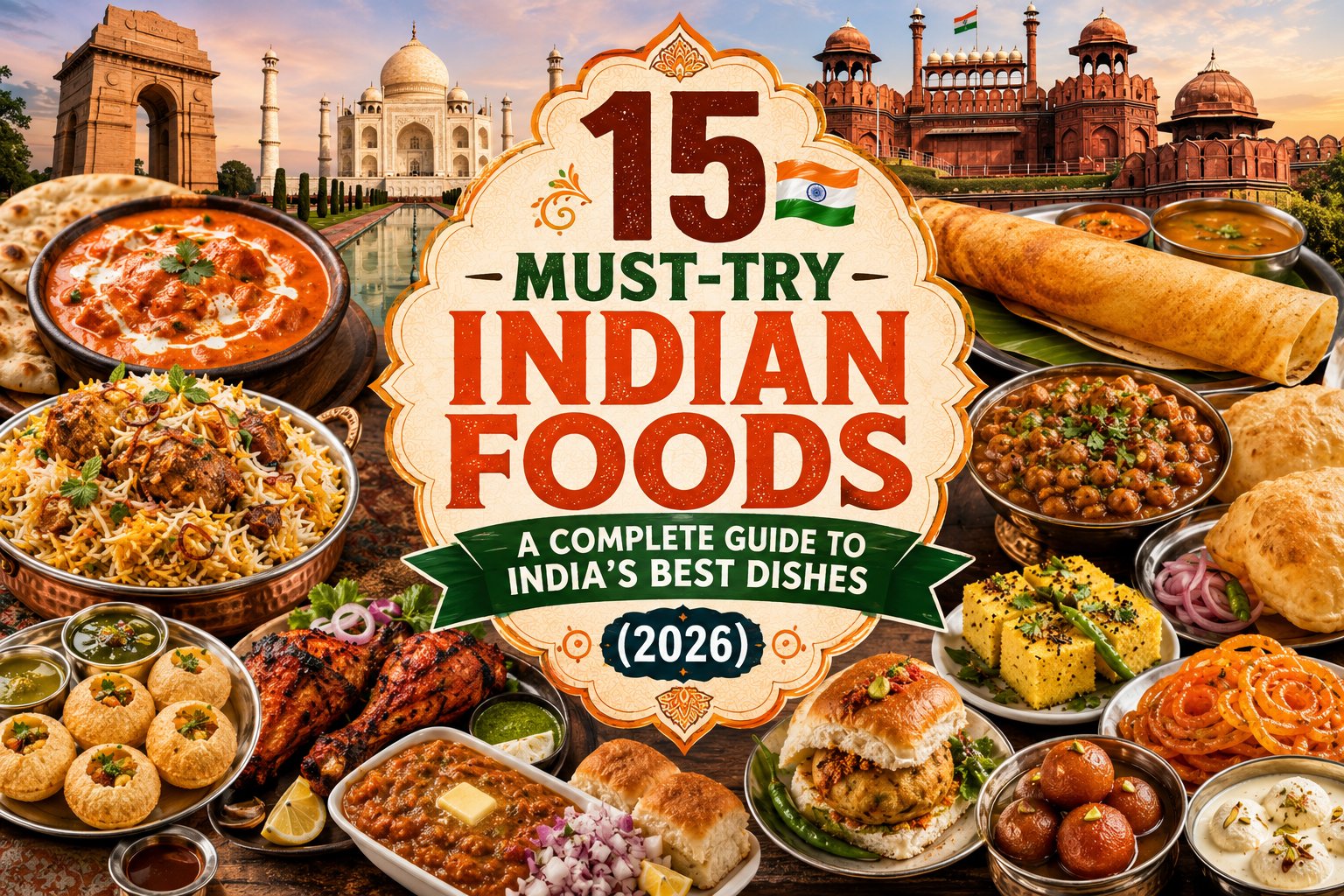 🇮🇳 15 Must-Try Indian Foods: A Complete Guide to India’s Best Dishes (2026)
