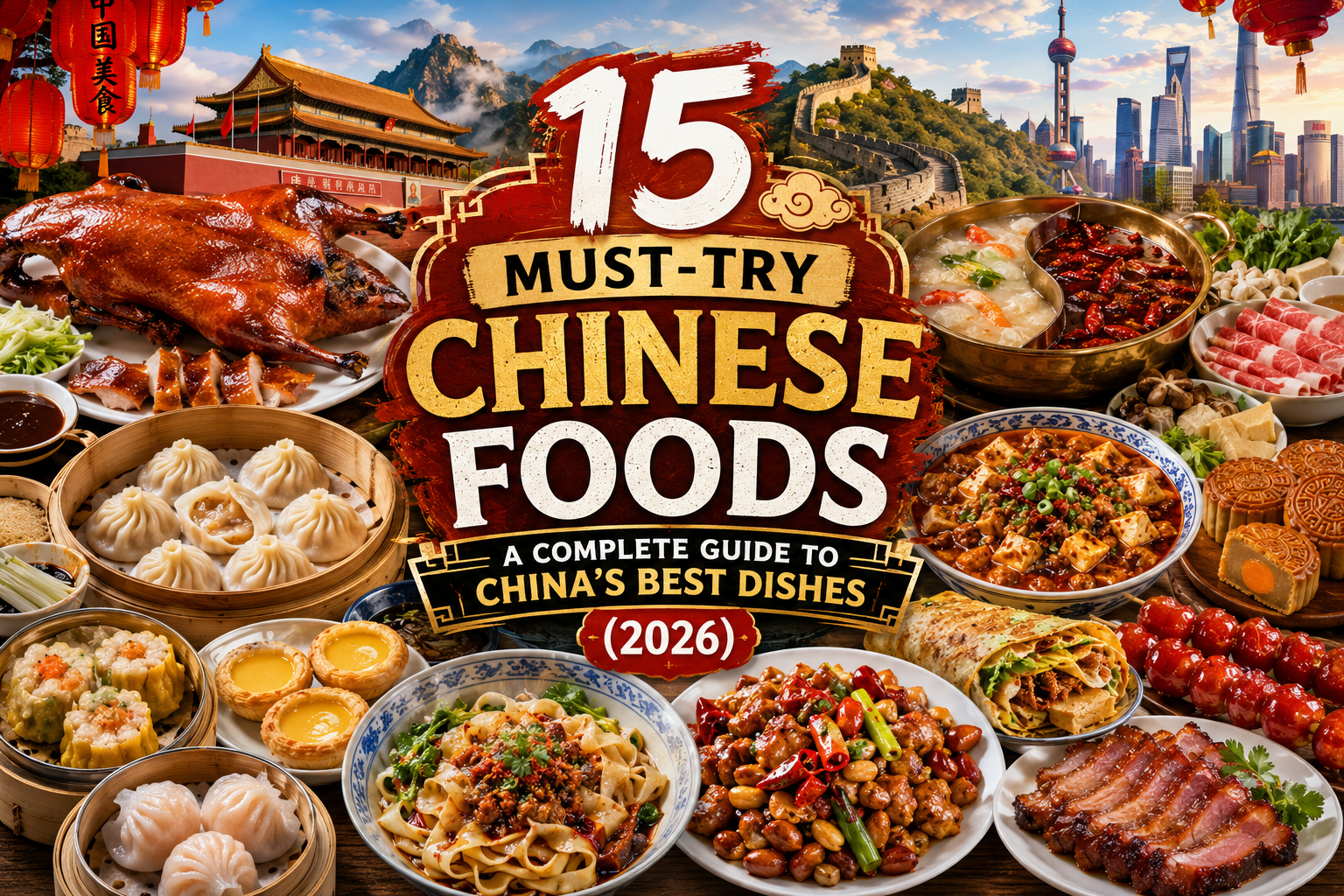 🇨🇳 15 Must-Try Chinese Foods: A Complete Guide to China’s Best Dishes (2026)