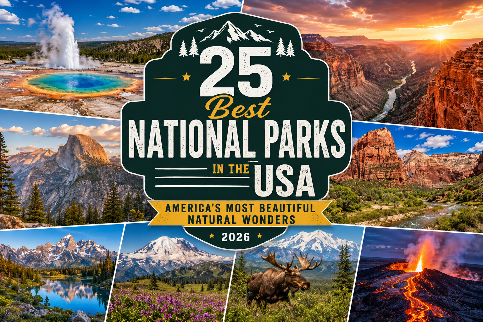 25 Best Small Towns in the USA featuring Sedona, Bar Harbor, Leavenworth, Carmel-by-the-Sea, Woodstock, Jackson, and St. Augustine.